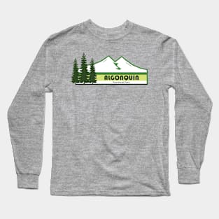 Algonquin Provincial Park Green Stripes Long Sleeve T-Shirt